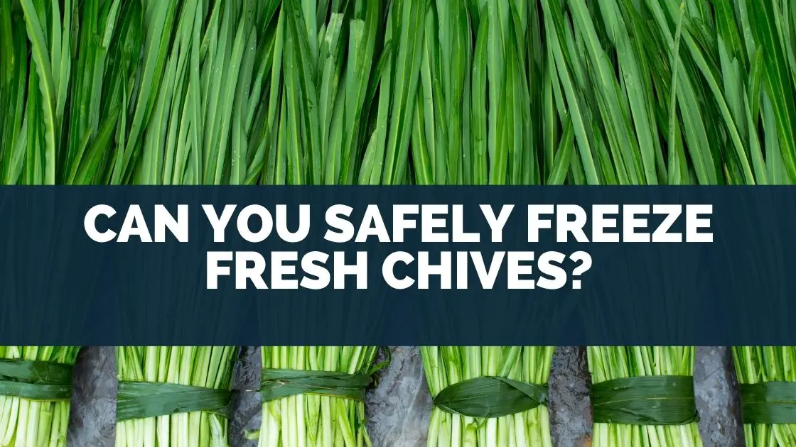 Can You Safely Freeze Fresh Chives?