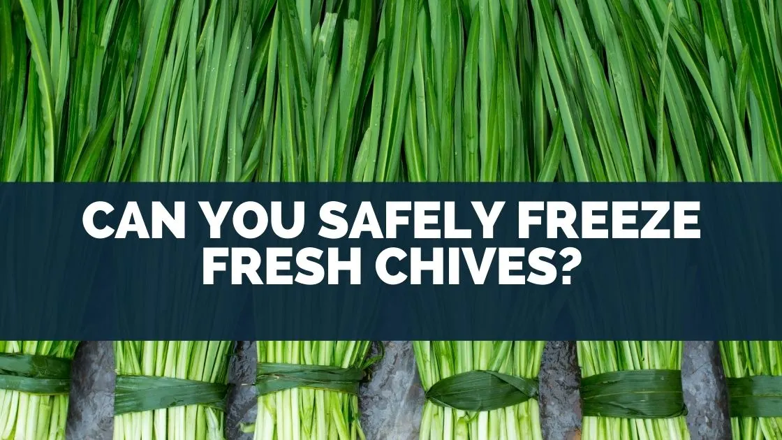 Can You Safely Freeze Fresh Chives