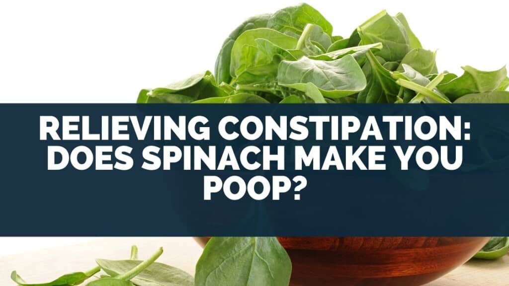 Relieving Constipation: Does Spinach Make You Poop